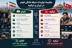 مقایسه تولیدات شبکۀ خانگی در ایران و ترکیه
